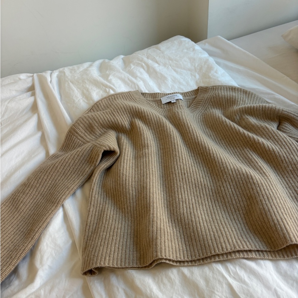 LA LIGNE KHAKI SWEATER SMALL